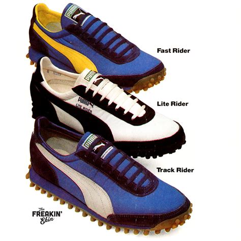 retro puma shoes from 1980s|vintage puma running shoes.